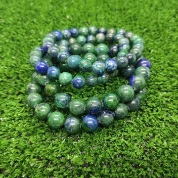 Azurite Elastic Bracelet - 6mm Beads | New Moon Beginnings