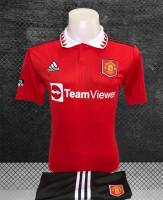 เสื้อ + กางเกง Manchester United แมนยู เสือผีแดง ปีศาดเเดง 2023 เนื้อผ้าสกรีนสวยๆ