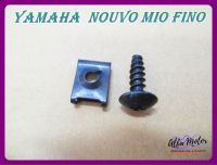 YAMAHA NOUVO MIO FINO LOCKING CLIP with SCREW SET "BLACK" #คลิ๊ปล็อคบังลม+สกรูเกลียวปล่อย