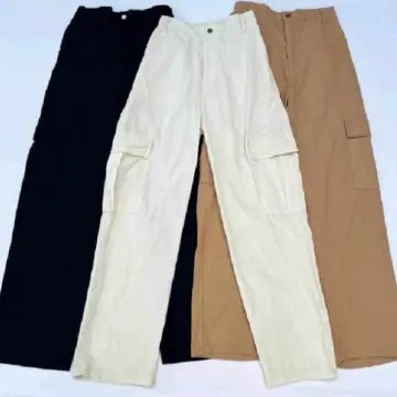 HoneyTopFashion--Plus Size Retro High Waist Cargo Pants Women