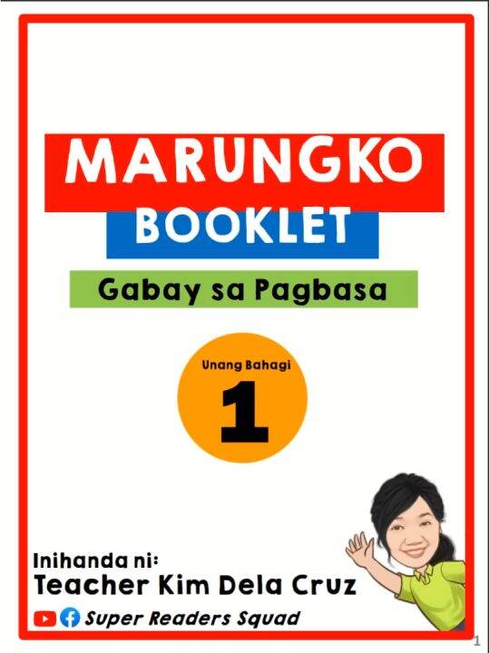 MARUNGKO BOOKLET - GABAY SA PAGBASA | Lazada PH