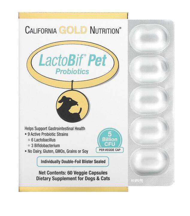 LactoBif Pet Probiotics 5 Billion CFU 60 caps | Lazada PH