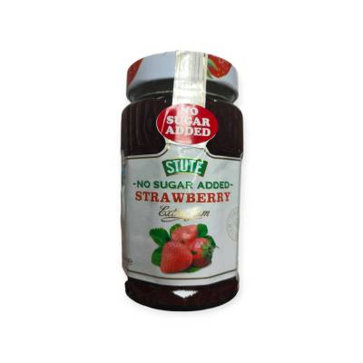 Stute Strawberry Jam 430 g.แยมสตอเบอร์รี่ ไม่ใส่น้ำตาล สทิ้ว 430 กรัม