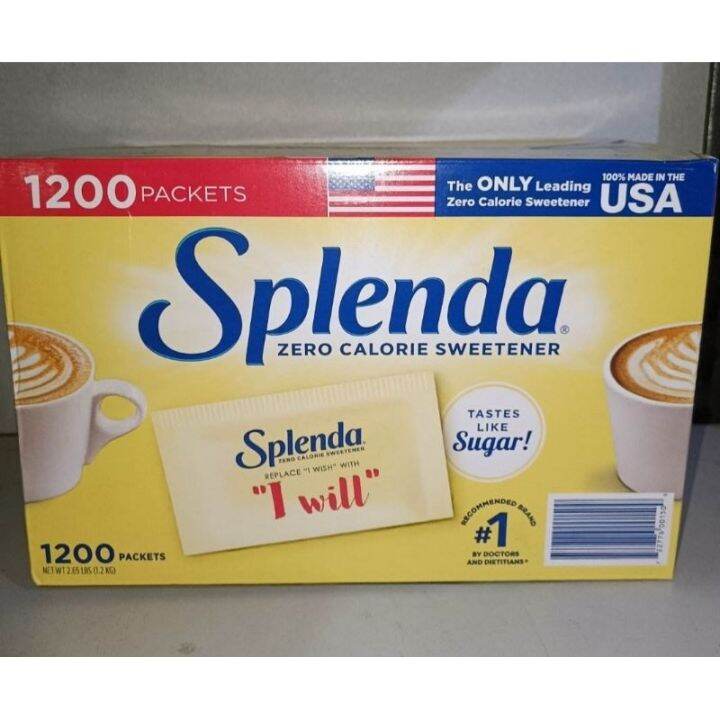 New Packaging Splenda No Calorie Sweetener 50's 100's and 200's packets ...