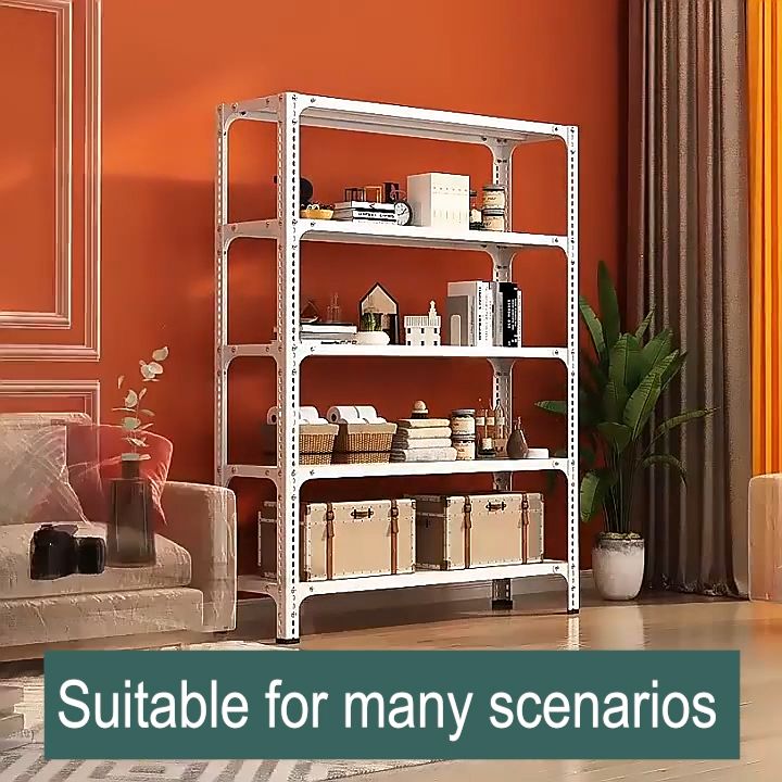 Heavy Duty Storage Shelves with 120x40x200cm 6 Layer Metal&Wood Shelves