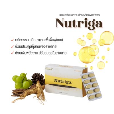 📌 Nutriga นูทรีก้า ผลิตเสริมอาหาร เบต้ากลูแคน เห็ดหลินจือ