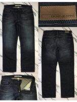 DKNY JEANS​?กางเกง​ยีนส์​ขา​กระบอก​ผ้า​ด้าน​มันๆเอว33ยาว​38ปลา​ยขา​8​