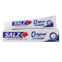 SALZ Original Hypertonic Salt ยาสีฟันซอลส์ สูตรเกลือ ยาสีฟันสูตรเกลือ สูตรออริจินัล ช่วยลดกลิ่นปาก ป้องกันฟันผุ เค็มแต่ดี ปริมาณ 90 กรัม