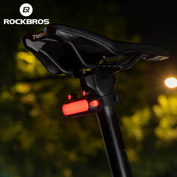 ROCKBROS Tail Light Waterproof 180°Visible Range Bicycle Taillight 5/6