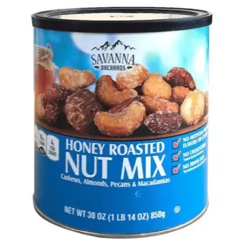 Savanna Orchards Honey Roasted Nut Mix Cashews, Almonds, Peanuts &  Pistachios