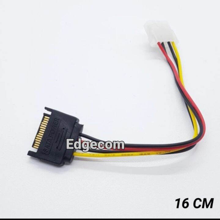 Label Power SATA to 4 pin IDE Molex Lazada Indonesia