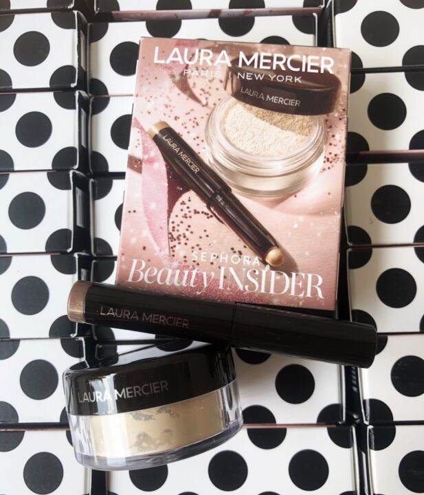 Laura Mercier Birthday Gift Set แป้ง 5G + Caviar Eyeshadow Stick in