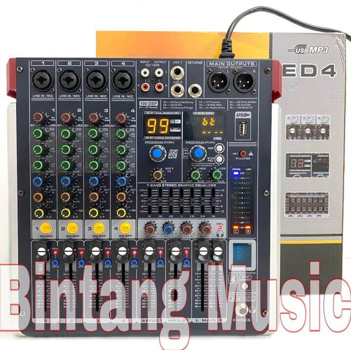 Power mixer Blackspider ED04 original blackspider ED 04 channel black