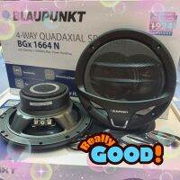 ลำโพง 6.6 นิ้ว แกนร่วม BLAUPUNKT รุ่น BGx1664N ติดรถยนต์ 4 ทาง  แพ็ค 1 คู่ ของแท้!! เสียงดี