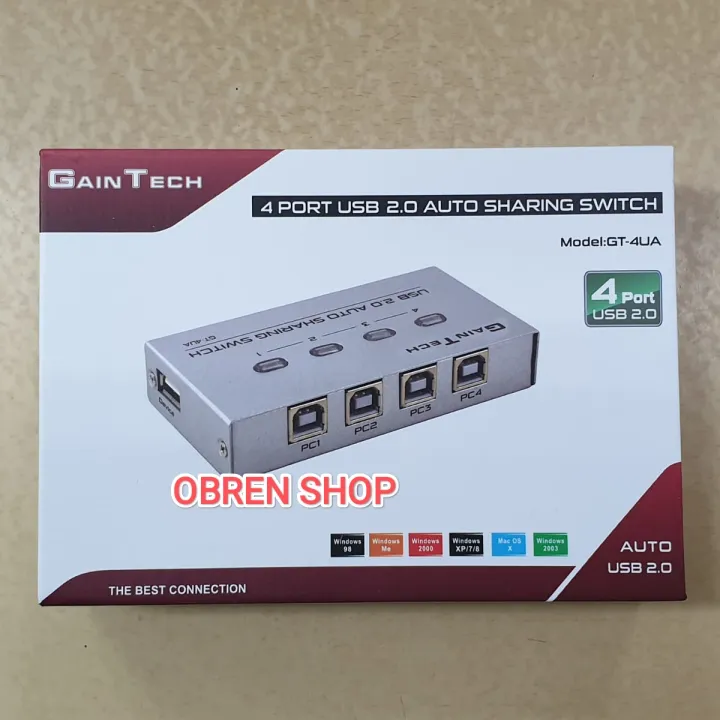 GAINTECH AUTO USB SHARING SWITCH PRINTER 4 PORT Lazada Indonesia