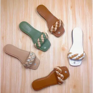 FaSHOEnista Sandals Marikina Made: Angelica Flat Sandals | Shopee  Philippines