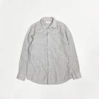 uniqlo ( linen formal shirt , gray tone )