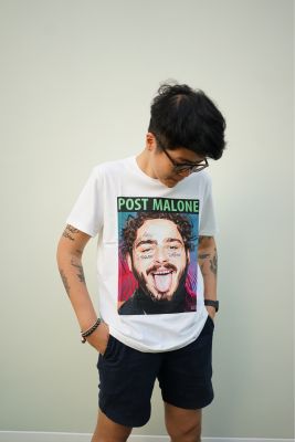 POST MALONE เสื้อแขนสั้นผ้าพรีเมียมคอตตอนแท้💯