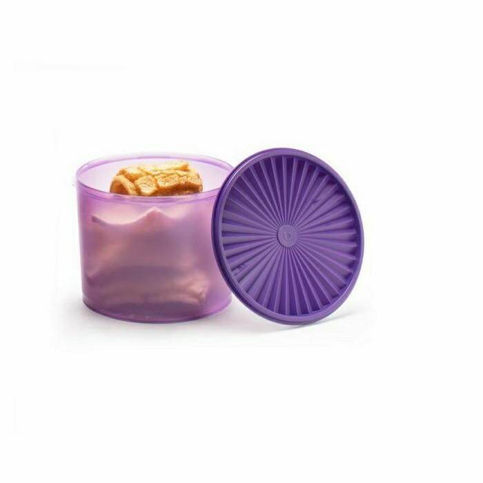 Tupperware Super Deco Canister Ungu 1Pcs Lazada Indonesia