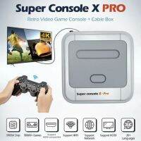 ร้านคนไทย Super console -X Pro พร้อมส่งจากไทย ความจำ 256 GB ฟรี 50,000 เกม รองรับ 1-4 ผู้เล่น จอย wireless ภาพ 4k HDMI รองรับ 54 Emulators โหลดเกมเพิ่มได้ เซฟเกมได้ แอนดรอยด์ทีวีในตัว เชื่อมต่อไวไฟ