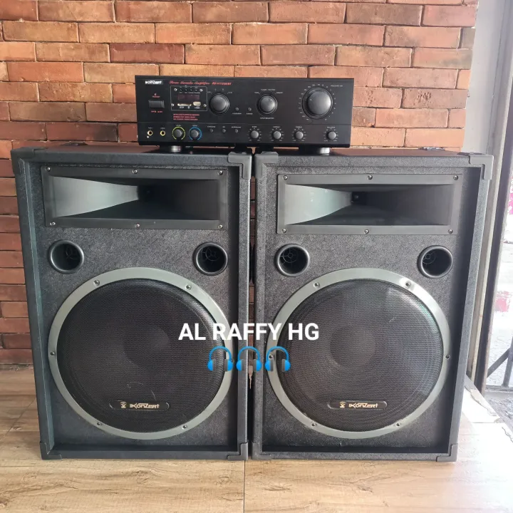 AV802 AMPLIFIER & D15 2WAY SPEAKER KONZERT (PAIR) Lazada PH