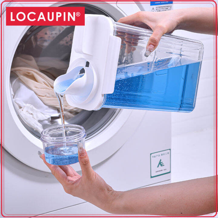 Locaupin Laundry Detergent Dispenser Liquid Laundry Soap Containers Fabric Softener Dispenser