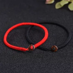 yinguo hand woven butterfly pendant bracelet adjustable new year red rope  bracelet bracelet with red rope butterfly pendant