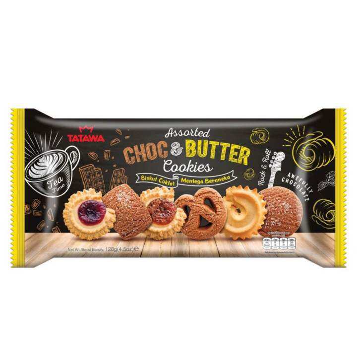 Butter cookies Tatawa choc&Butter cookies ช็อก&บัตเตอร์คุ๊กกี้ ขนาด 128