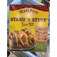 Stand’n Stuff Taco Kit ( Old El Paso Brand ) 295 G. แผ่นแป้งข้าวโพดอบกรอบ พร้อมซอสทาโก้ และ เครื่องปรุงรส ( ตรา โอลด์ เอล พาโซ )