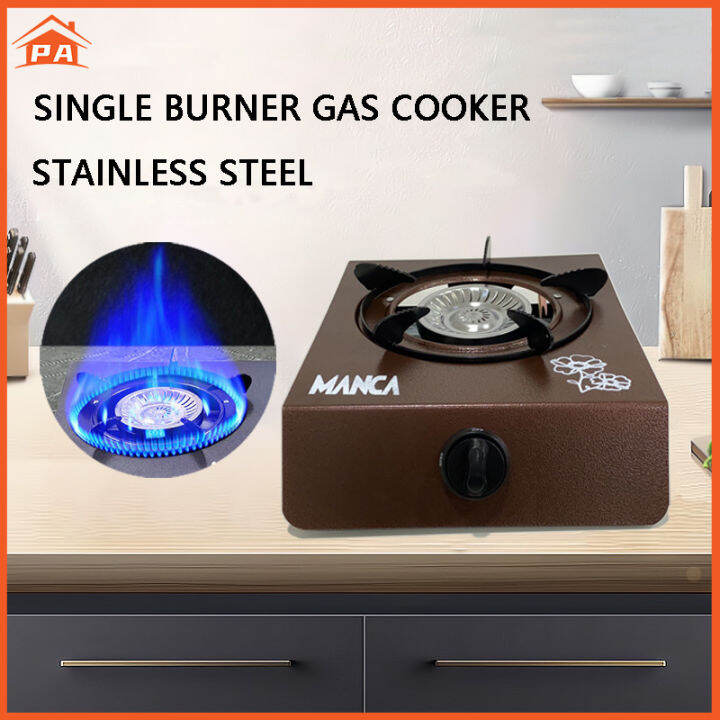Stainless Steel Single Burner Stove Auto Electronic Ignition Gas Stove