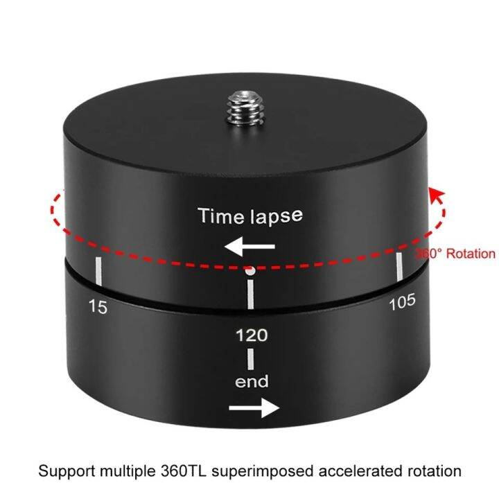 puluz-360-degrees-panning-rotation-60-120-minutes-time-lapse-stabilizer-tripod-head-adapter-for-gopro-11-10-9-8-7-amp-action-cameras