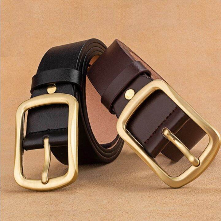 plain leather belt gold buckle Lazada PH
