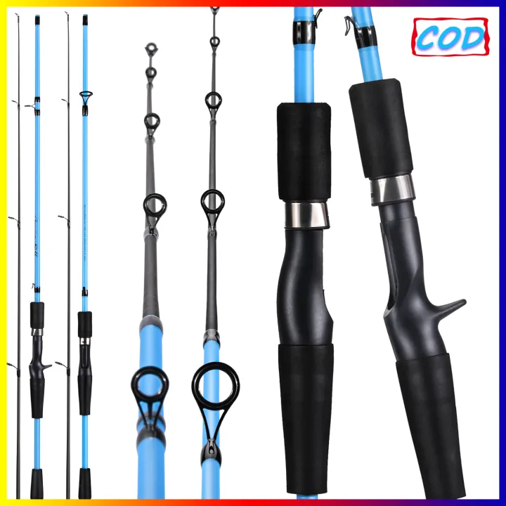 Spinning Fishing Rod Casting Rods Glass Fiber Body EVA Handle Fishing