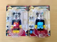 พวงกุญแจฟิกเกอร์ bearbrick 100% : Mickey  Mouse &amp; Minnie Mouse 1 คู่ (2 กล่อง) ของญี่ปุ่นแท้?พร้อมส่ง (งาน Medicom toy)