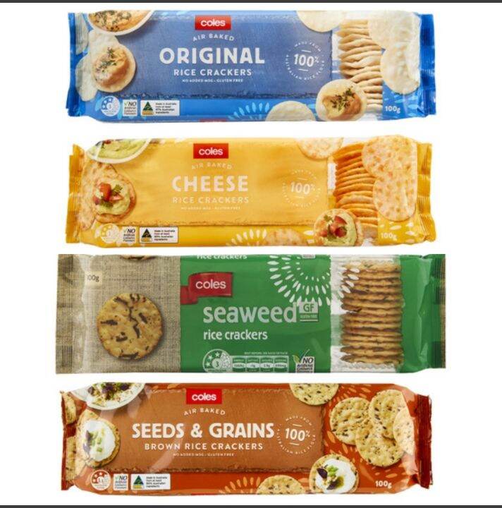 [🇦🇺 AUSTRALIAN PRODUCT] Coles Air Baked Rice Crackers (Original