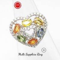 แหวน มัลติซัฟฟราย Multi Sapphire พลอยแท้  ขนาด 3 × 4.5 มม 6 เม็ด ตัวเรือนเงิน 925 ขนาด 51

Multi Sapphire ring, oval gemstone, size 3 × 4.5 mm, 6 beads, 925 sterling silver, size 6