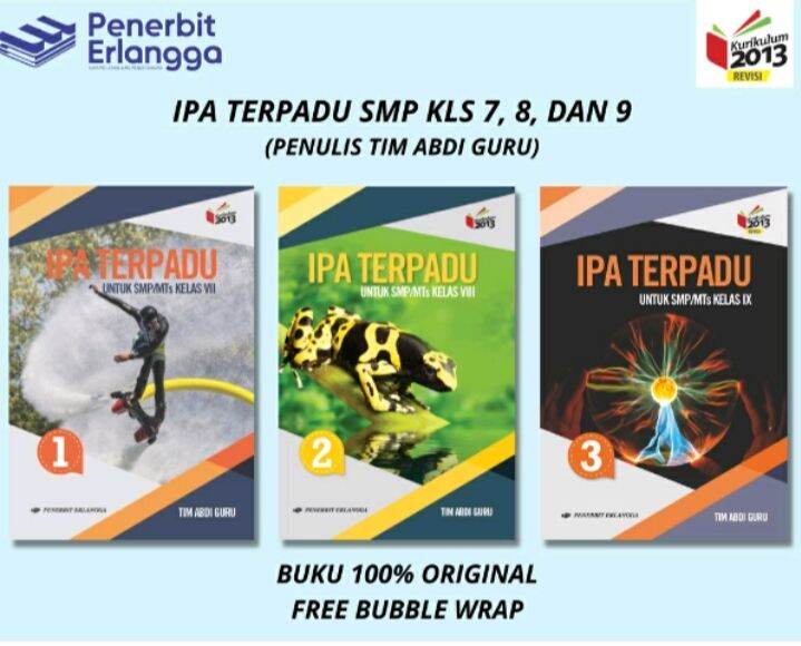 Ipa Terpadu Untuk Smp Mts Kelas 7 8 9 Edisi Revisi Kurikulum K13 Penerbit Erlangga Lazada