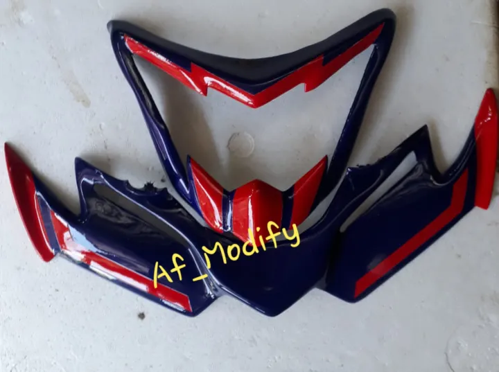 Cover Headlamp Winglet Topeng Cover Lampu Sayap Jupiter Mx King 150 Variasi Motor Bahan Fiber Af Modify Lazada Indonesia