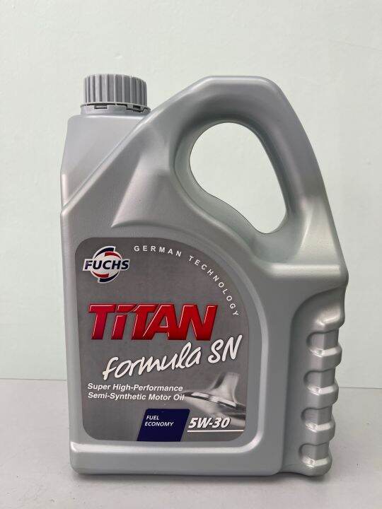 FUCHS TITAN FORMULA SN 5W-30 SEMI SYNTHETIC ENGINE OIL 4L | Lazada