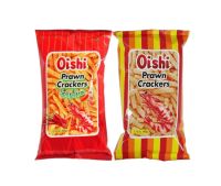 Oishi Prawn Crackers Spicy + Prawn Crackers Original 60g