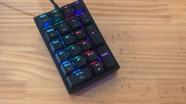 Motospeed K24 Mechanical Numeric Keypad White Hot-Swap Wired Keyboard ...