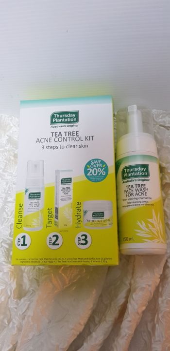 thursday-plantation-tea-tree-face-wash-for-acne-โฟมล้างหน้าทีทรีออย-tea-tree-oil-สะอาด-คุมมัน-หน้าไม่แห้งตึง-ทีทีออย-ทีทรีออยล์