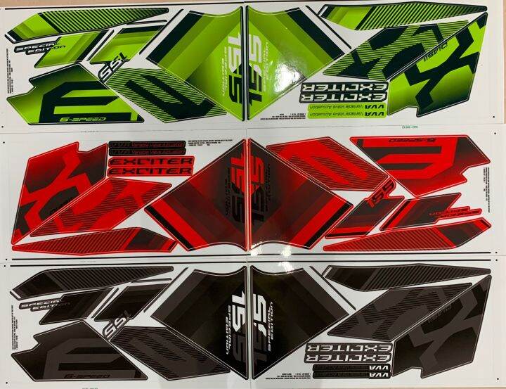 Yamaha y16 / y16zr body sticker(45) special edition exciter | Lazada