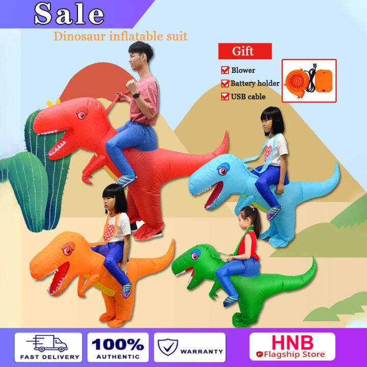 Adult Jurassic World Inflatable Dinosaur Costume Set, Fan Driven ...