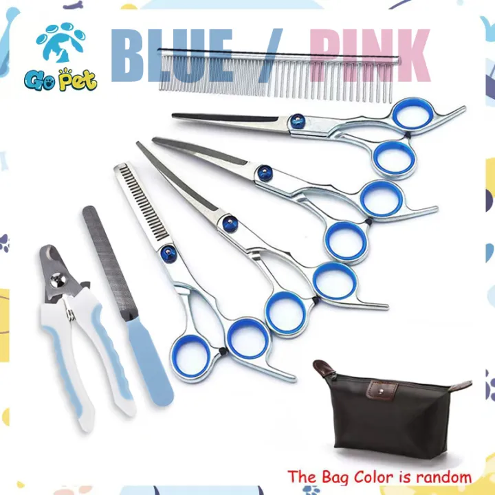 what are curved dog grooming scissors used for