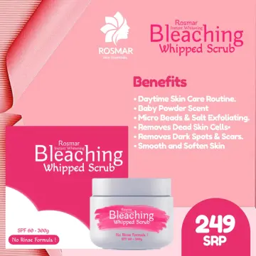 Shop Rosmar Bleaching Whipped Scrub 300g With Freebies with great