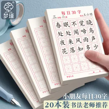3D Chinese Characters Reusable Groove Calligraphy Copybook Erasable Writing  Book