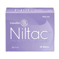 Niltac adhesive remover wipes 1 กล่อง (30แผ่น)