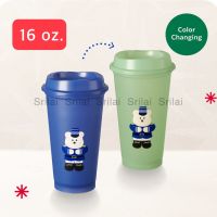 [ ✔️ของแท้ 100% ] Reusable Nutcracker Bear Hot Cup (16oz.) แก้วรียูสร้อน เปลี่ยนสีได้ตามอุณหภูมิ (Color Changing)