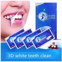 แผ่นฟอกฟันขาว 3D Whitening แผ่นแปะฟันขาว 1ซอง ช่วยให้ฟันขาว ลดคราบเหลือง